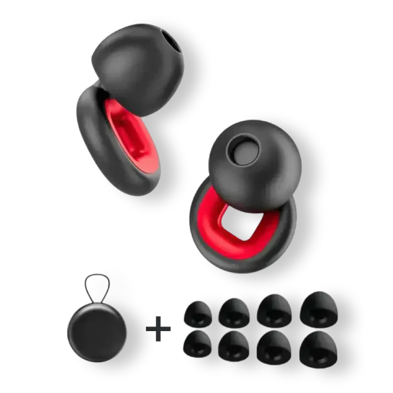Reusable Earplugs with 24dB Noise Reduction and Storage Case