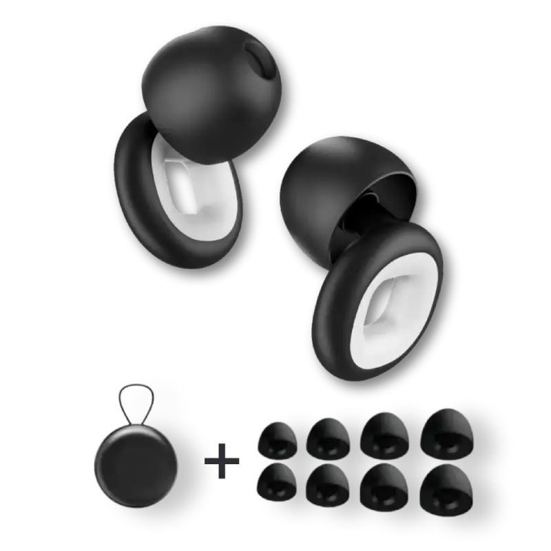 Reusable Earplugs with 24dB Noise Reduction and Storage Case