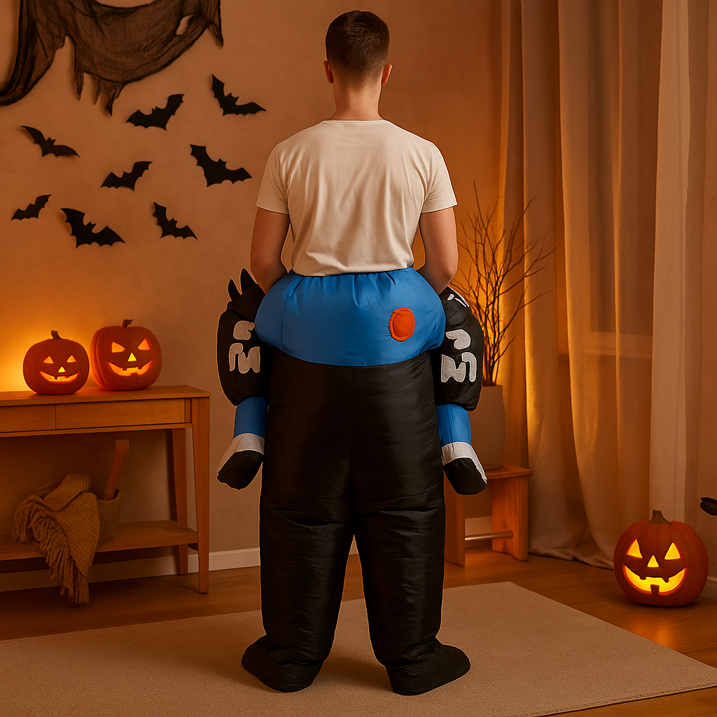 Inflatable Skeleton Costume for Adults Halloween Party
