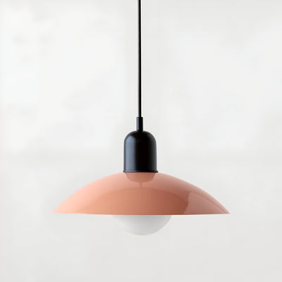 Modern Macaron Bauhaus Pendant Light – Iron Shade