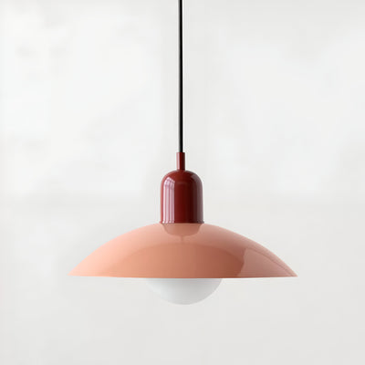 Modern Macaron Bauhaus Pendant Light – Iron Shade