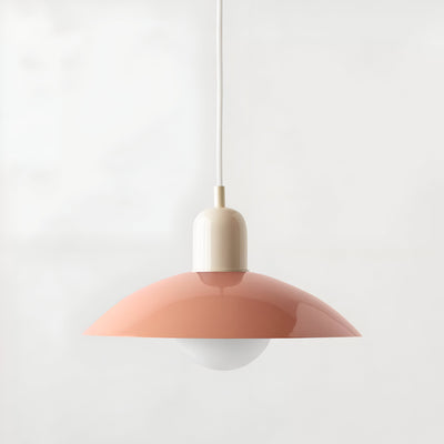Modern Macaron Bauhaus Pendant Light – Iron Shade