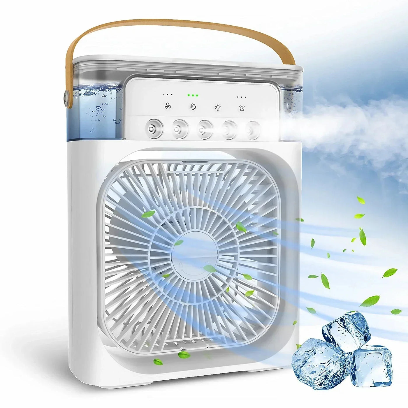Portable USB Air Cooling Fan with Adjustable Speeds