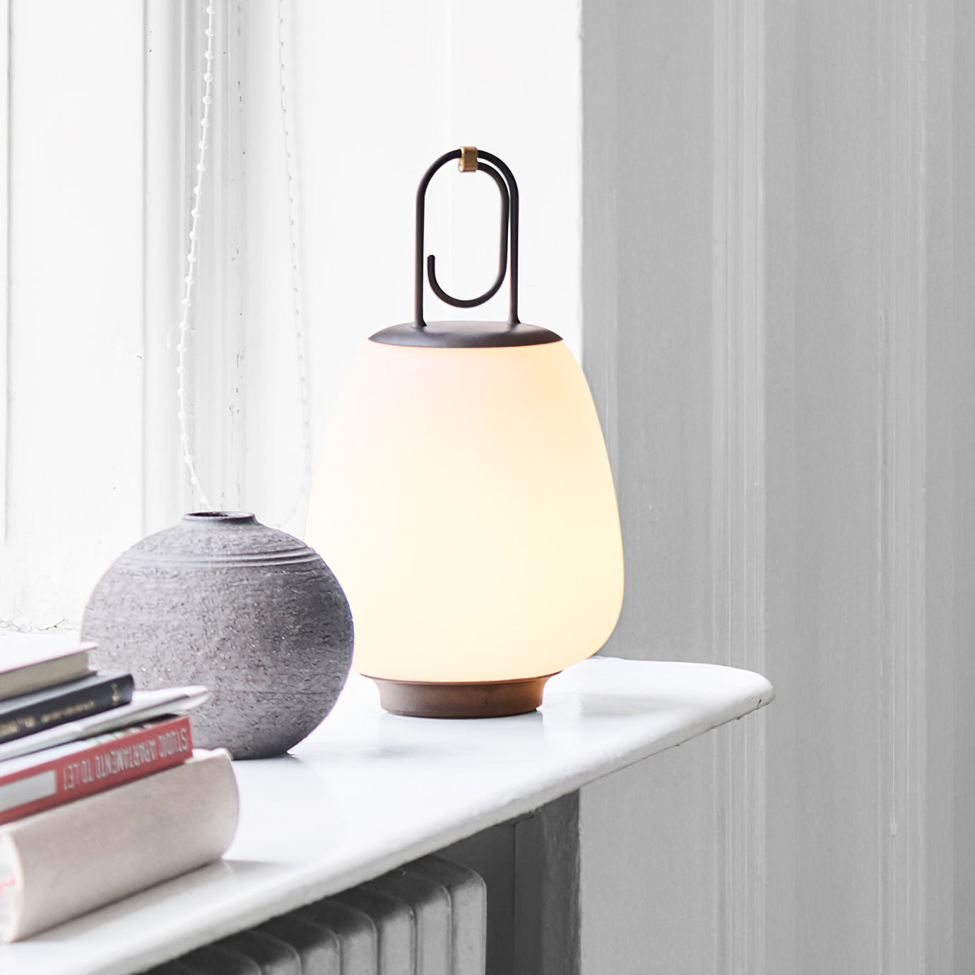 Portable Nordic Lantern Table Lamp USB Rechargeable
