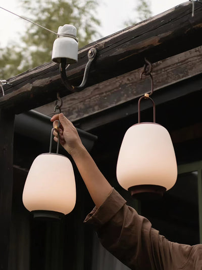 Portable Nordic Lantern Table Lamp USB Rechargeable