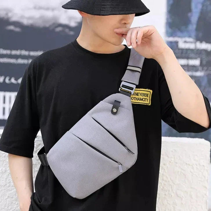 SecureTravel Anti-Theft Slingbag with Hidden Zippers