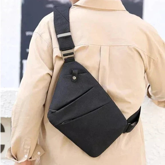 SecureTravel Anti-Theft Slingbag with Hidden Zippers