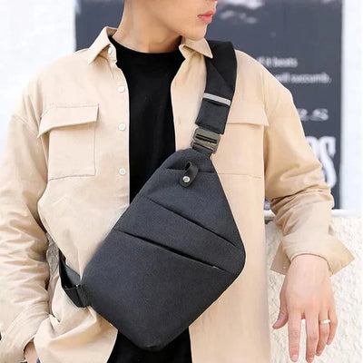 SecureTravel Anti-Theft Slingbag with Hidden Zippers