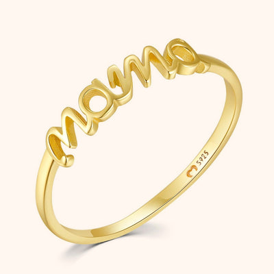 Sterling Silver Mama Ring for Women – Emma Design