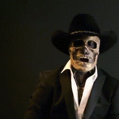 Realistic Halloween Skull Mask with Brain Detail
