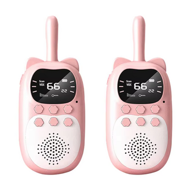 Kids Rechargeable Walkie Talkie Set with 3km Range