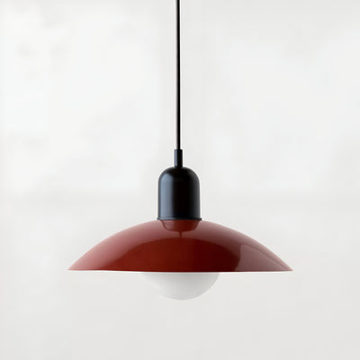Modern Macaron Bauhaus Pendant Light – Iron Shade