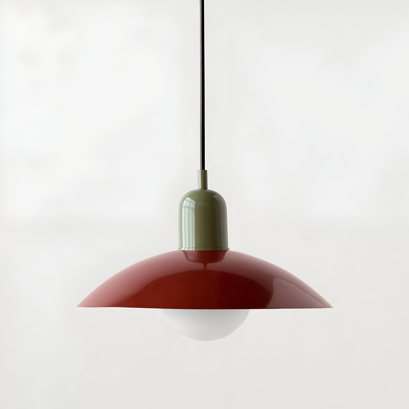 Modern Macaron Bauhaus Pendant Light – Iron Shade