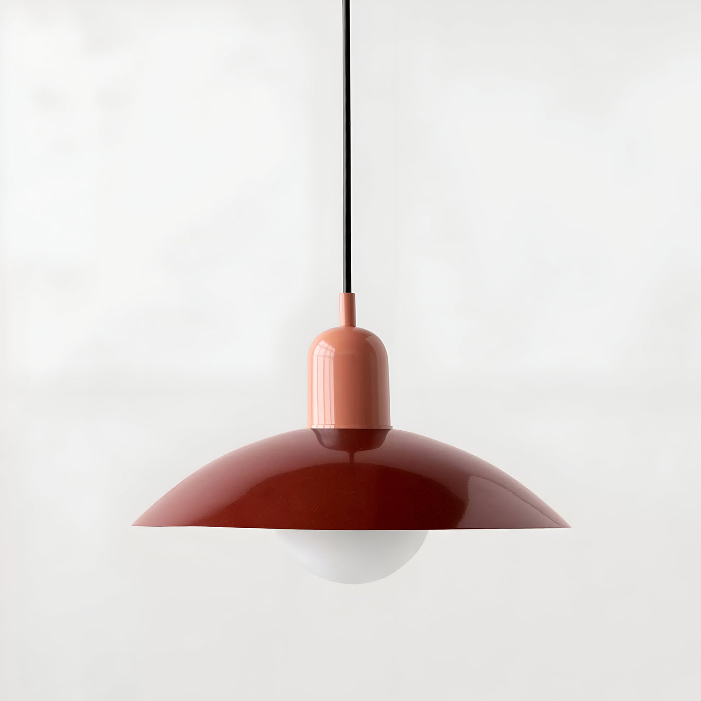 Modern Macaron Bauhaus Pendant Light – Iron Shade