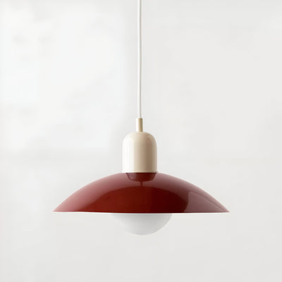 Modern Macaron Bauhaus Pendant Light – Iron Shade