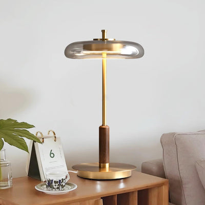 Classic LED Table Lamp with Glass and Metal