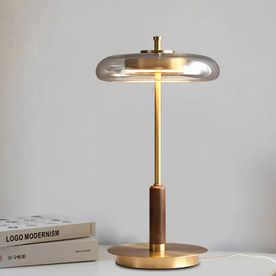 Classic LED Table Lamp with Glass and Metal
