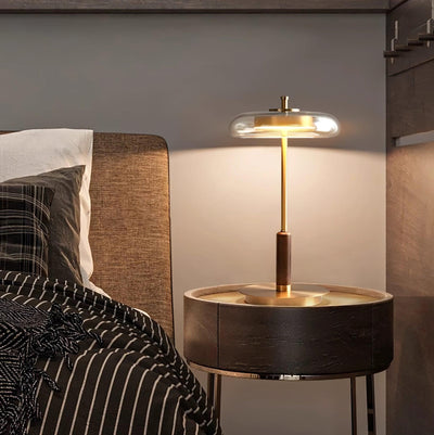 Classic LED Table Lamp with Glass and Metal