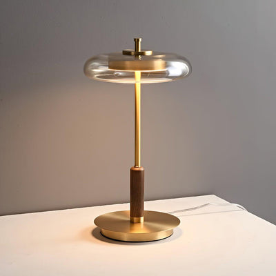 Classic LED Table Lamp with Glass and Metal