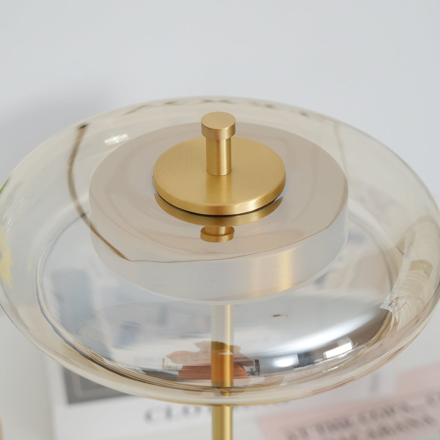 Classic LED Table Lamp with Glass and Metal
