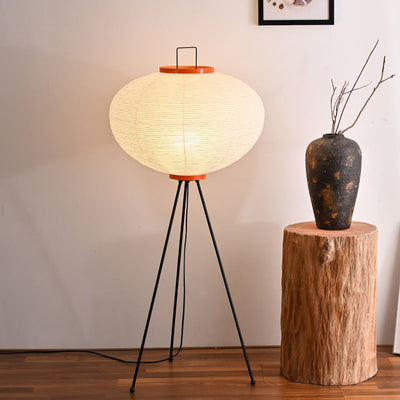 Akari-Style Rice Paper Floor Lamp 10A