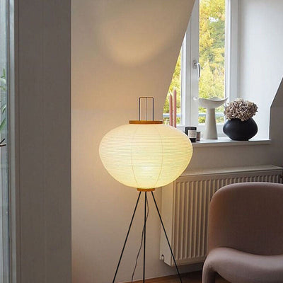 Akari-Style Rice Paper Floor Lamp 10A