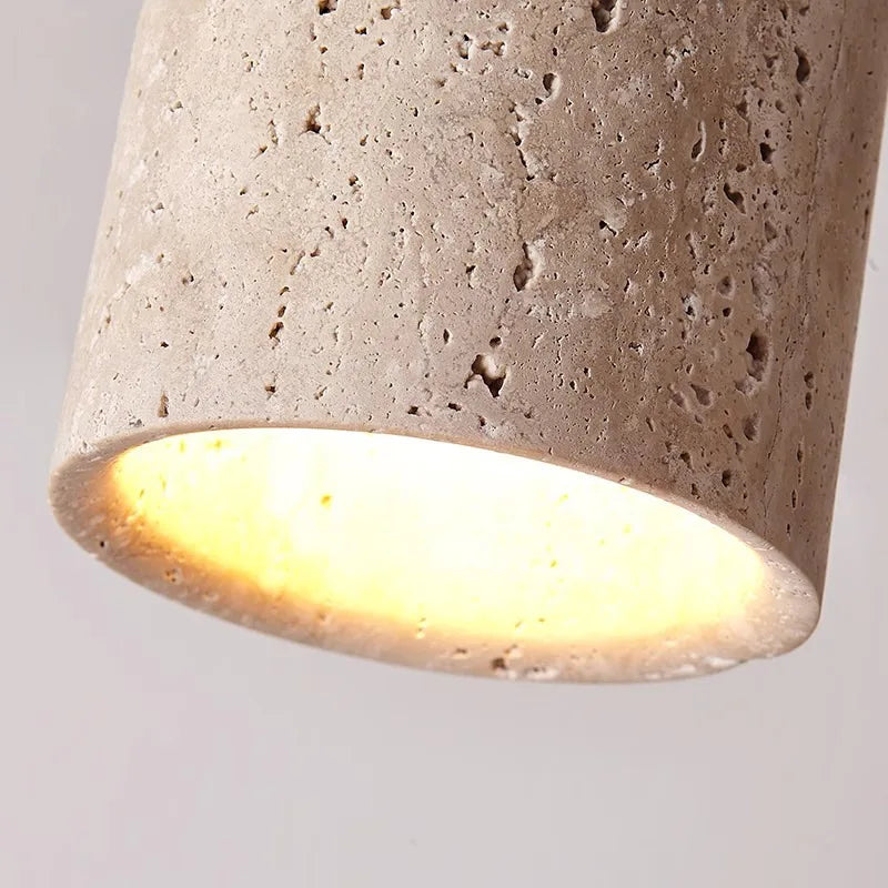 Travertine LED Ceiling Lamp Recessed Design