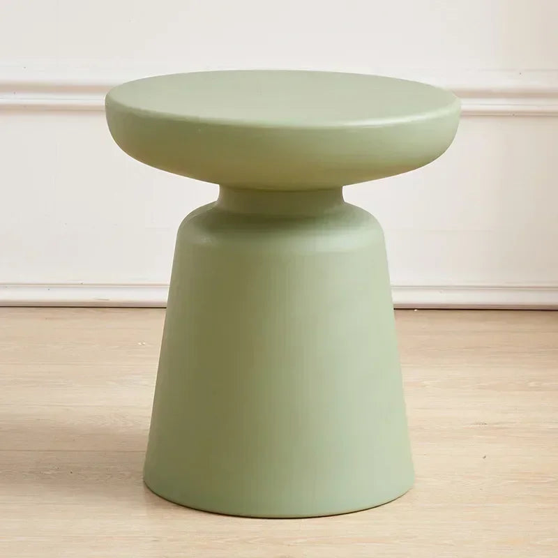 Small Round Low Side Table for Modern Living Spaces