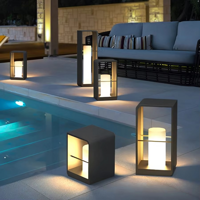 Solar Terrace Lamp with Warm LED Lighting