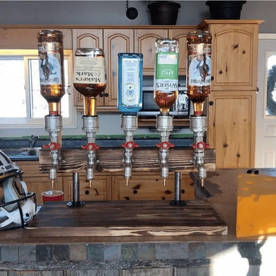 Wooden Beverage Dispenser – 5L Drink Server with Tap