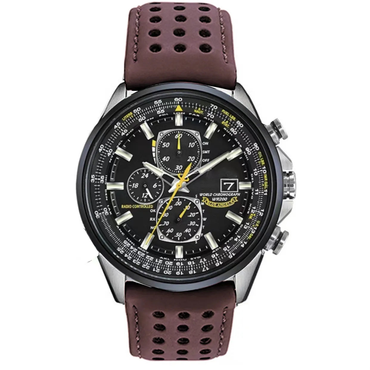Men’s Stainless Steel Chronograph Watch with Calendar
