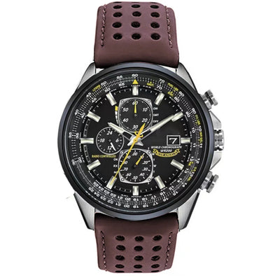 Men’s Stainless Steel Chronograph Watch with Calendar