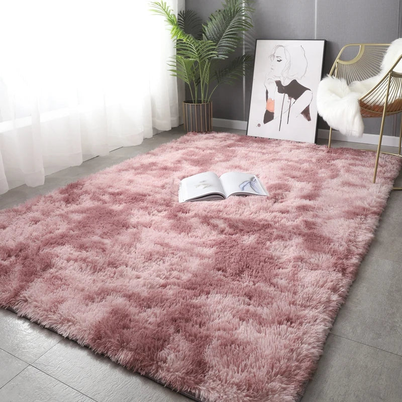 Fluffy Ultra Soft Non-Slip Rug with Memory Foam Cushion