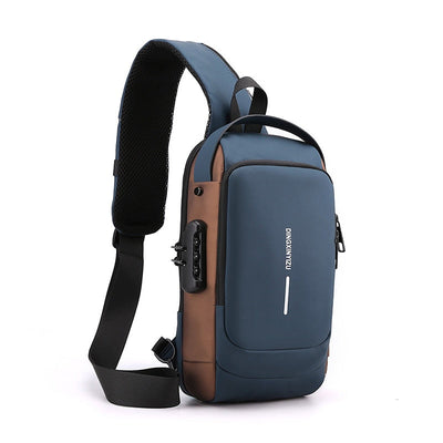 Waterproof Shoulder Travel Bag with USB Port