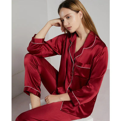 Celeste Ladies’ Silk Pyjama Set – 100% Silk Luxury Nightwear