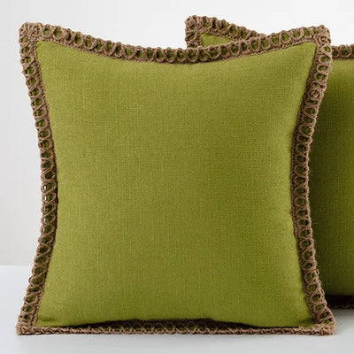 Colorful French-Style Decorative Pillow Cover Polyester