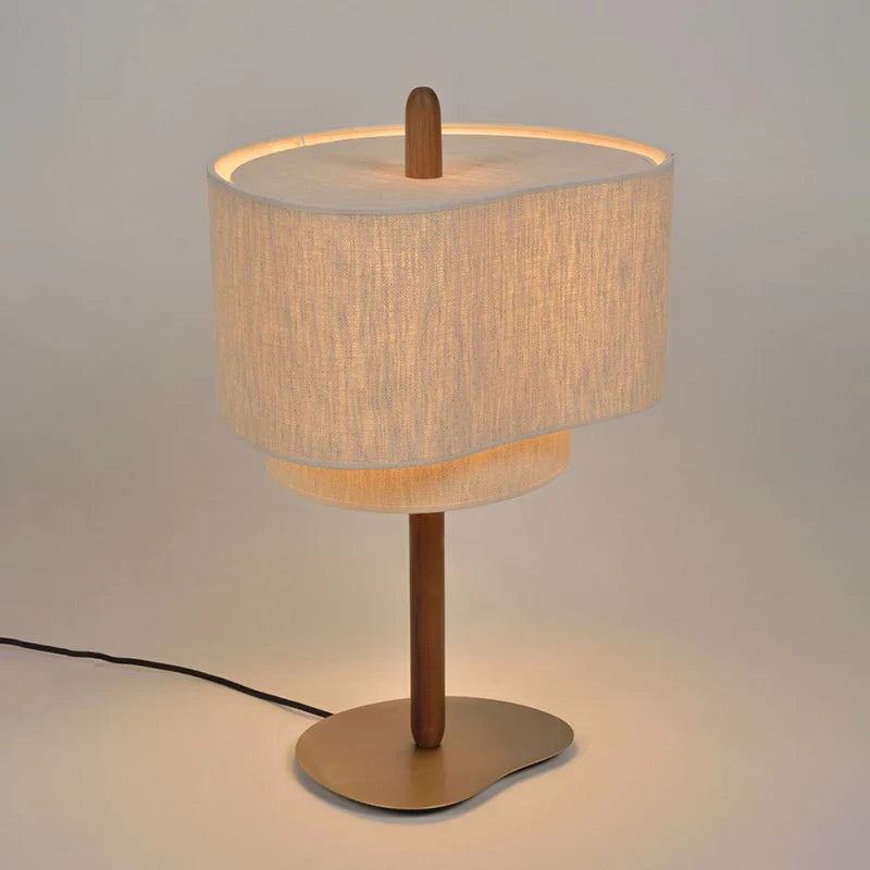 Japanese Wabi Sabi Fabric Chandelier Minimalist Pendant Light