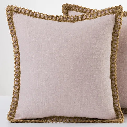 Colorful French-Style Decorative Pillow Cover Polyester