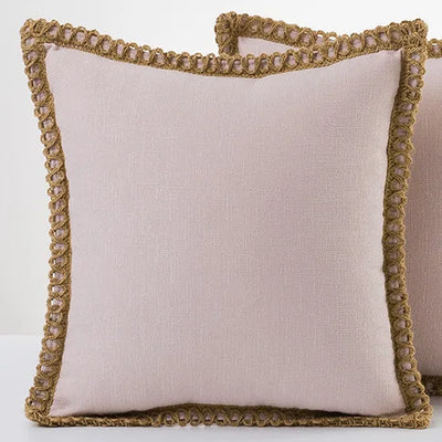 Colorful French-Style Decorative Pillow Cover Polyester