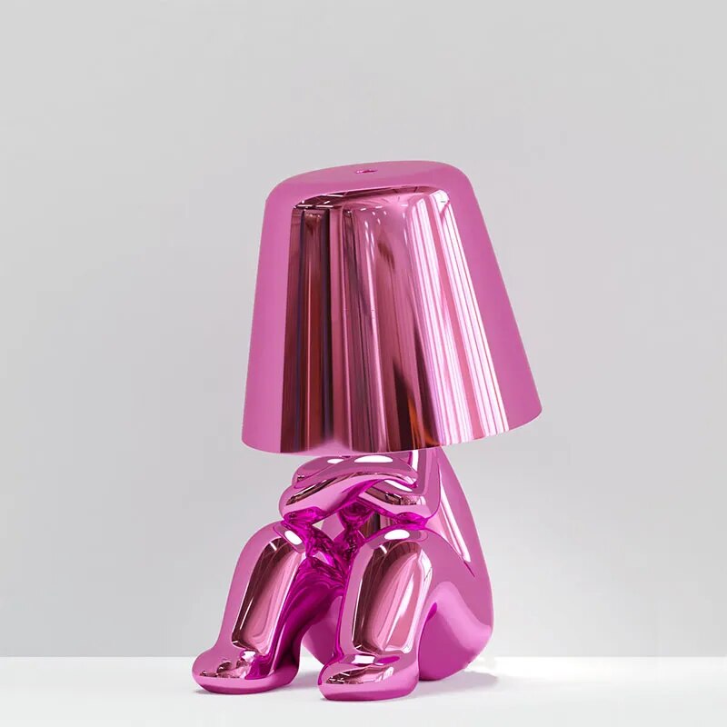 Goldie Resin Thinker LED Table Lamp