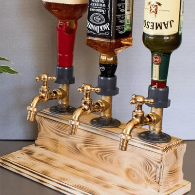 Wooden Beverage Dispenser – 5L Drink Server with Tap