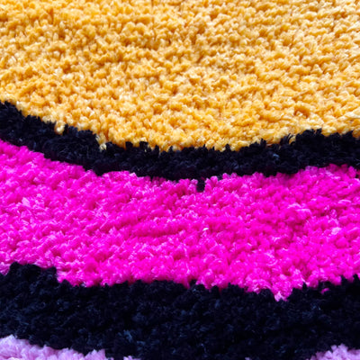 Soft Plush Carpet with Fun Playful Design