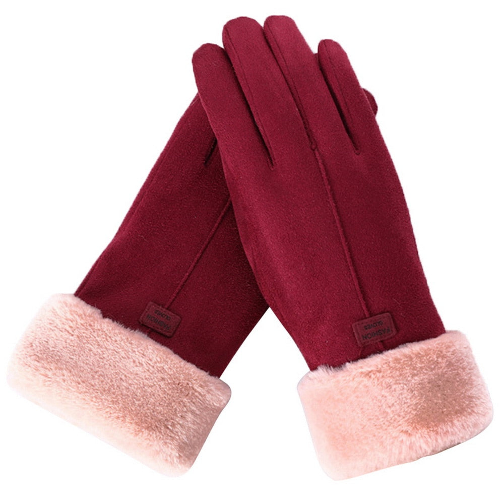 Furry Gloves – Warm Waterproof Touchscreen Winter Gloves
