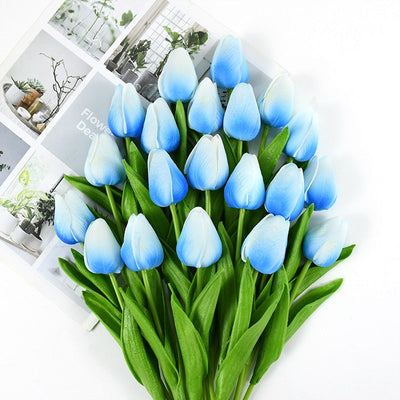Artificial Tulip Bouquet with Realistic Lifelike Flowers