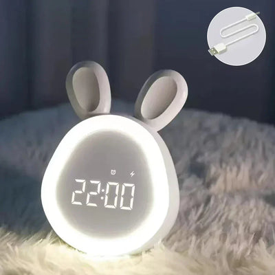 Digital LED Rabbit Alarm Clock with Night Light