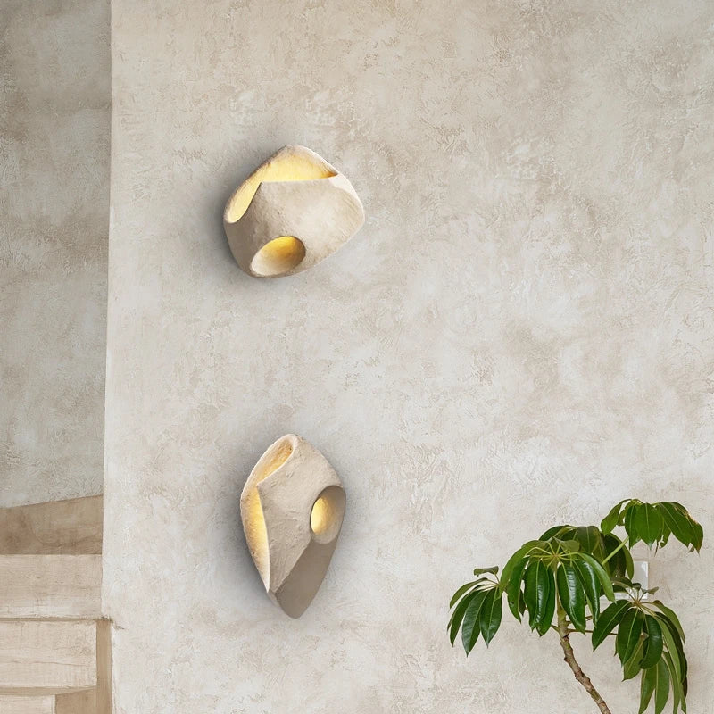 Wabi-Sabi Cement LED Wall Light