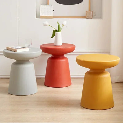 Small Round Low Side Table for Modern Living Spaces