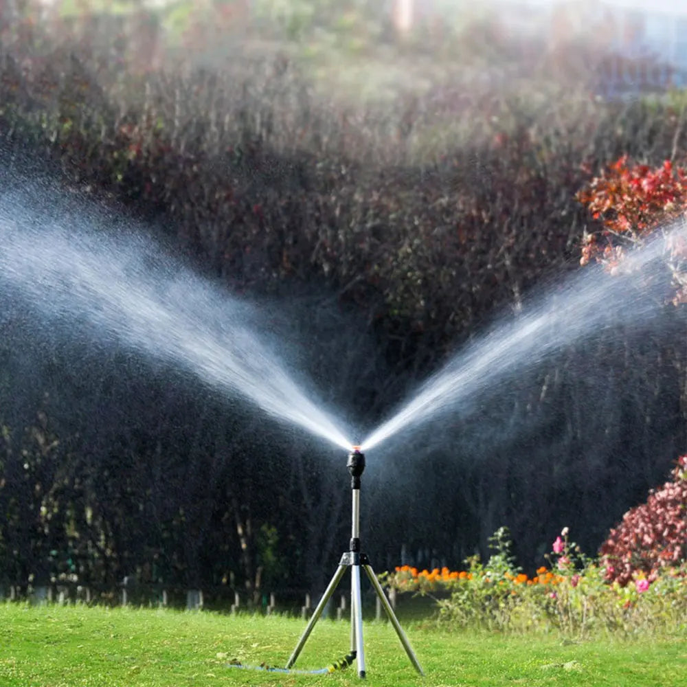 Automatic Rotating Garden Sprinkler with Telescopic Tripod