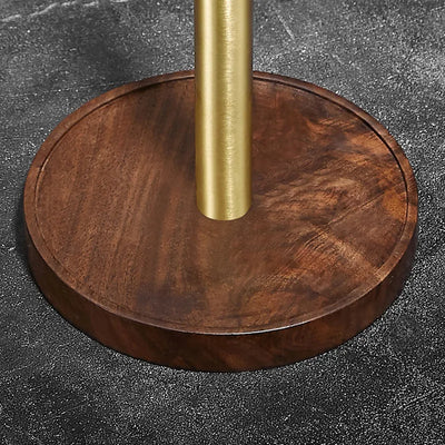 Walnut Wood Paper Towel Holder Stand