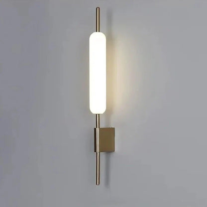 AuraGleam – Elegant Gold Wall Lamp for LED Lighting